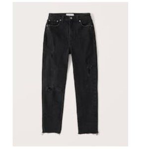 Abercrombie and Fitch Curve Love High Rise Mom Jeans